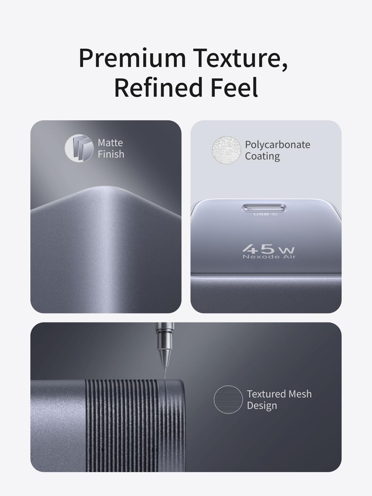 UGREEN Nexode Air USB-C Charger (45W, GaN, Foldable Plug)