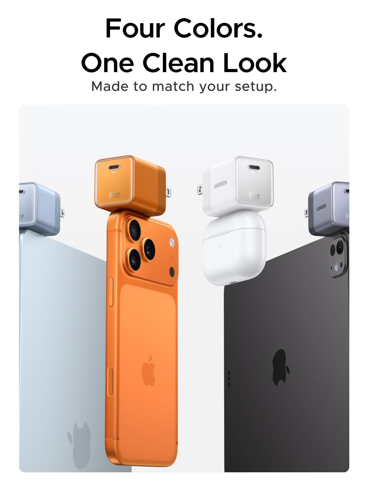 UGREEN Nexode Air USB-C Charger (65W, GaN, Foldable Plug)