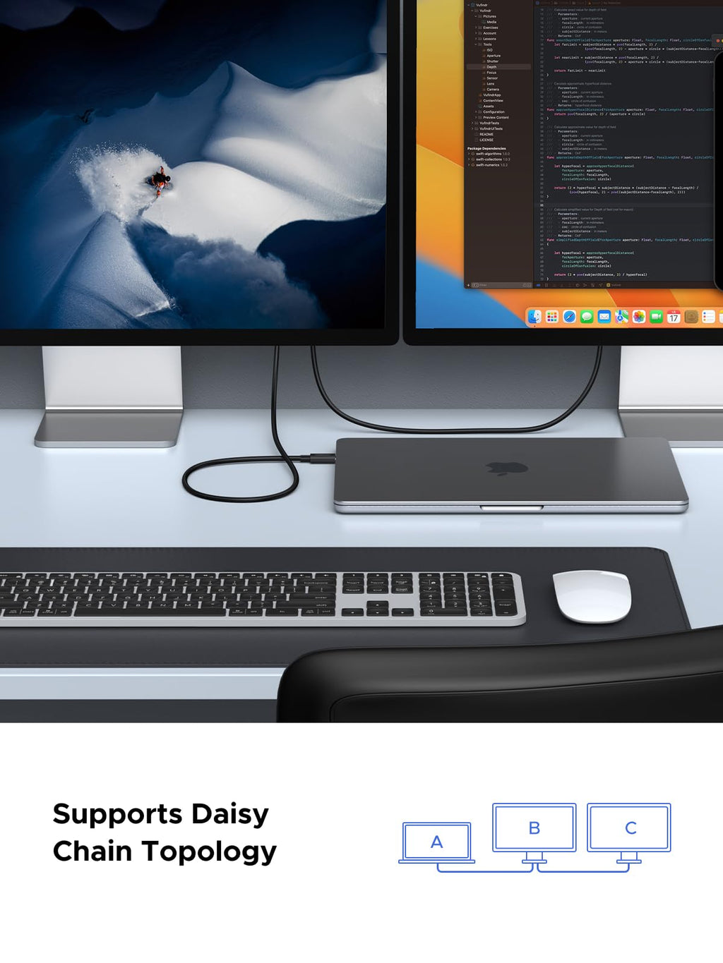 UGREEN Thunderbolt 5 USB-C Cable, 80Gbps & 240W